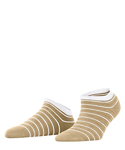 FALKE Damen Sneakersocken Stripe Shimmer, Baumwolle, 1 Paar, Beige (Paper Bag 4065), 39-42 von FALKE