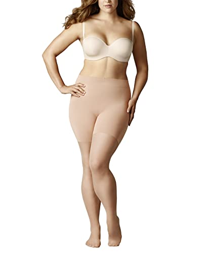 FALKE Damen Strumpfhose Beauty Plus 20 DEN W TI transparent einfarbig 1 Stück, Hautfarben (Powder 4069) - F, LONG von FALKE