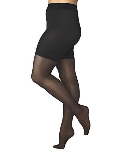 FALKE Damen Strumpfhose Beauty Plus 50 DEN W Ti halb-blickdicht einfarbig 1 Stück, Grau Graphite 3146, SHORT von FALKE