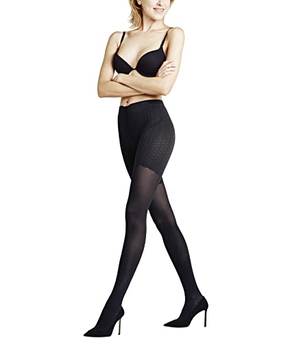 FALKE Damen Strumpfhose Cellulite Control 50 DEN W TI Halb-Blickdicht gegen Cellulite 1 Stück, Schwarz (Black 3009), XL von FALKE