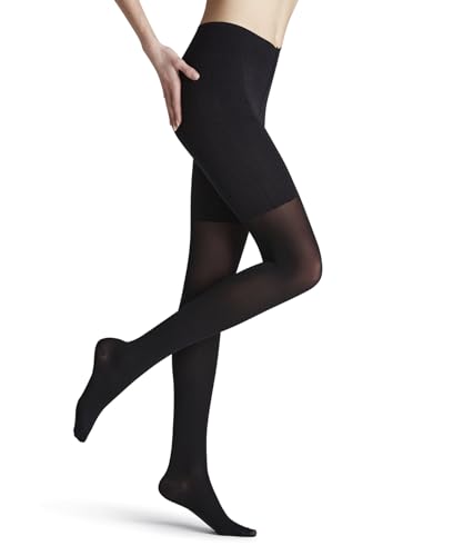 FALKE Damen Strumpfhose Cellulite Control 50 DEN W Ti halb-blickdicht gegen Cellulite 1 Stück, Schwarz Black 3009, S von FALKE
