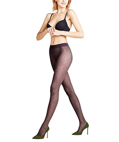 FALKE Damen Strumpfhose Dot, Fein Transparent 15 DEN, 1 Stück, Lila (Dewberry 8497), S von FALKE