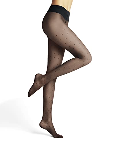 FALKE Damen Strumpfhose Dot Vitalize 20 DEN W Ti transparent mit Shapingeffekt 1 Stück, Grau Graphite 3146, XL von FALKE