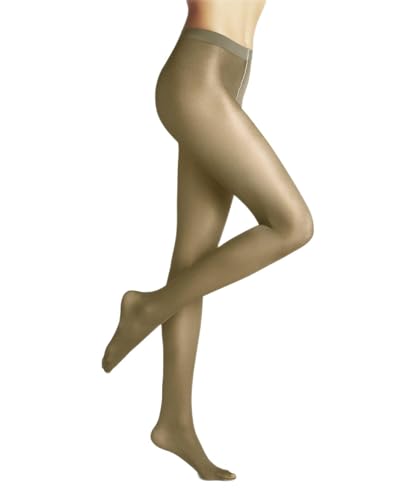 FALKE Damen Strumpfhose Elevating, Fein 30 DEN, 1 Stück, Grün (Desert 7530), S von FALKE