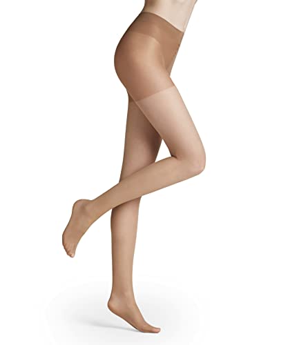 FALKE Damen Strumpfhose Energize 15 DEN W Ti transparent mit Kompression 1 Stück, Hautfarben Cocoon 4059, XL von FALKE