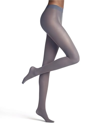 FALKE Damen Strumpfhose Matt Deluxe 30 DEN W TI transparent einfarbig 1 Stück, Grau (Pearl Grey 3248), S-M von FALKE