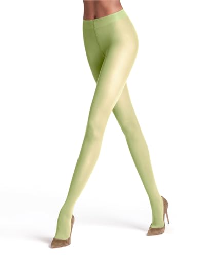 FALKE Damen Strumpfhose Matt Deluxe 30 DEN W Ti transparent einfarbig 1 Stück, Grün Lemon 7498, L von FALKE