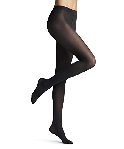 FALKE Damen Strumpfhose Matt Deluxe 30 DEN W Ti transparent einfarbig 1 Stück, Grau Graphite 3146, M von FALKE
