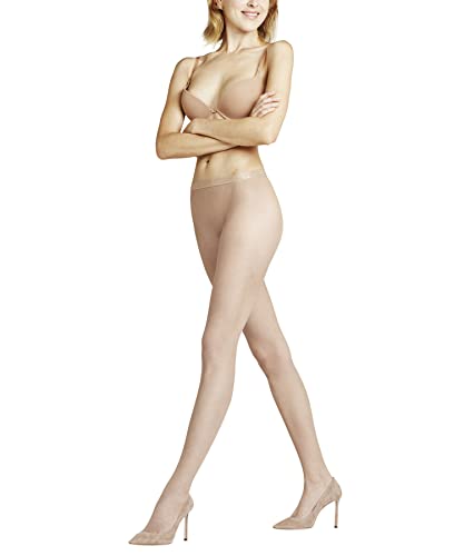 FALKE Damen Strumpfhose Net W Ti transparent gemustert 1 Stück, Hautfarben Powder 4169, M-L von FALKE