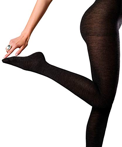 FALKE Damen Strumpfhose No. 1 W TI Kaschmir einfarbig 1 Stück, Grau (Anthracite Melange 3089), 42-44 von FALKE