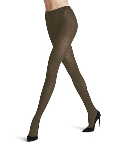 FALKE Damen Strumpfhose Prime Rib 60 DEN W Ti halb-blickdicht gemustert 1 Stück, Braun Shitake 5182, M-L FALKE Damen Strumpfhose Prime Rib 60 DEN W Ti halb-blickdicht gemustert 1 Stück, Braun Shitake 5182, M-L von FALKE