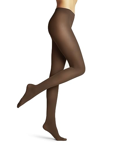 FALKE Damen Strumpfhose Pure Matt 50 DEN W TI halb-blickdicht einfarbig 1 Stück, Braun (Caramel 5042) neu - umweltfreundlich, L von FALKE