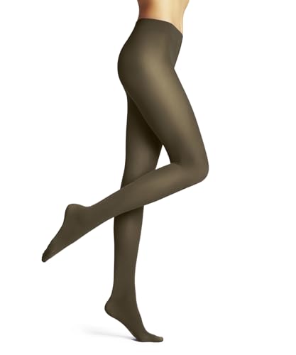 FALKE Damen Strumpfhose Pure Matt 50 DEN W Ti halb-blickdicht einfarbig 1 Stück, Braun Shitake 5182, M-L von FALKE