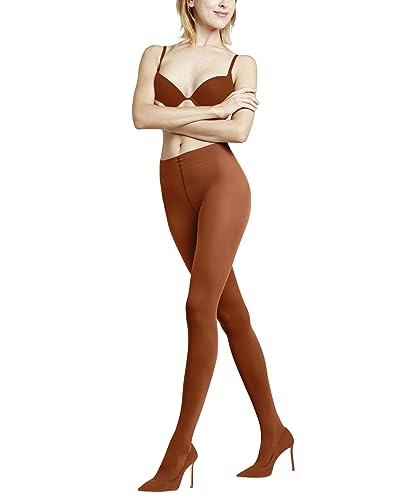 FALKE Damen Strumpfhose Pure Matt 50 DEN W TI halb-blickdicht einfarbig 1 Stück, Rot (Coppercoin 8937), M-L von FALKE