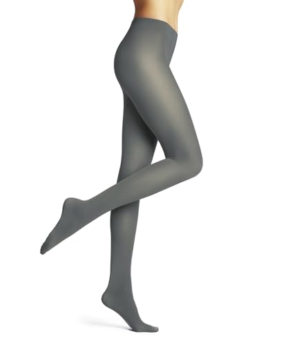 FALKE Damen Strumpfhose Pure Matt 50 DEN W Ti halb-blickdicht einfarbig 1 Stück, Grau Shark 3258, S von FALKE