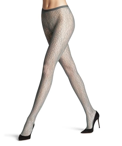 FALKE Damen Strumpfhose Sea Lightness W Ti transparent gemustert 1 Stück, Grau Shark 3258, L von FALKE