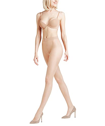 FALKE Damen Strumpfhose Seidenglatt 15 DEN W TI transparent einfarbig 1 Stück, Hautfarben (Cocoon 4859), S-M von FALKE