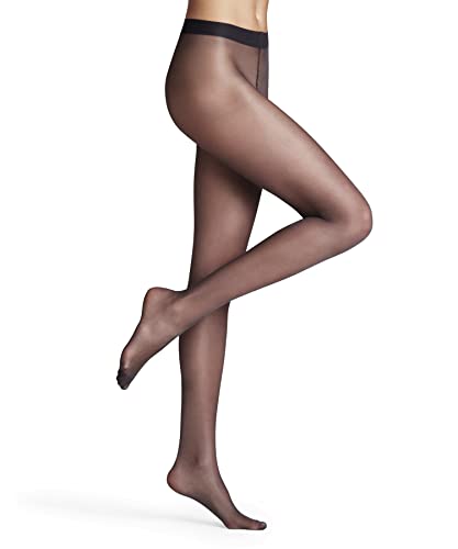 FALKE Damen Strumpfhose Seidenglatt 15 DEN W Ti transparent einfarbig 1 Stück, Grau Graphite 3146, XL von FALKE