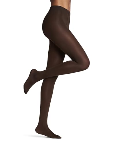 FALKE Damen Strumpfhose Seidenglatt 40 DEN W Ti halb-blickdicht einfarbig 1 Stück, Braun Brenda 5179, M von FALKE