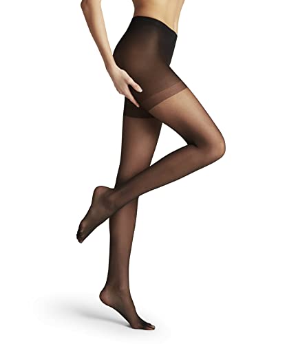 FALKE Damen Strumpfhose Shaping Panty 20 DEN W Ti transparent mit Shapingeffekt 1 Stück, Schwarz Black 3009, L von FALKE