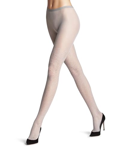 FALKE Damen Strumpfhose Siren W Ti transparent gemustert 1 Stück, Grau Shark 3258, M von FALKE