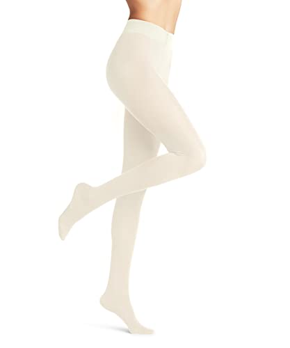 FALKE Damen Strumpfhose Softmerino W Ti Wolle Baumwolle einfarbig 1 Stück, Weiß Off-White 2040, 36-38 von FALKE