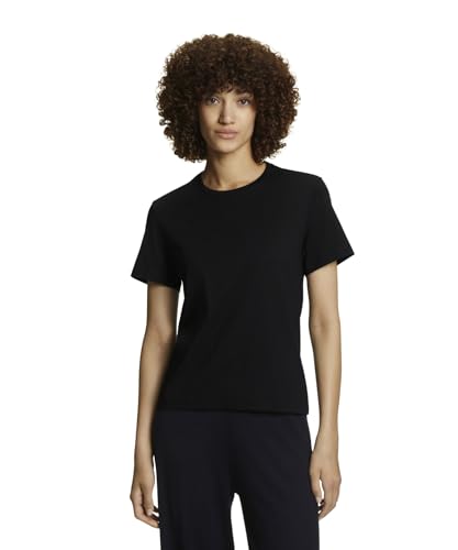 FALKE Damen T-Shirt Basic Modern W S/s Sh Baumwolle weich Kurzarm bequem sehr leicht 1 Stück, Schwarz Black 3000, L von FALKE