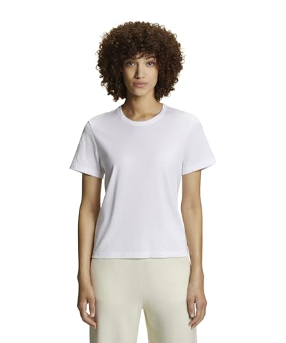 FALKE Damen T-Shirt Basic Modern W S/s Sh Baumwolle weich Kurzarm bequem sehr leicht 1 Stück, Weiß White 2000, L von FALKE