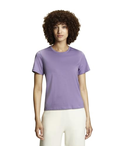 FALKE Damen T-Shirt Basic Modern W S/s Sh Baumwolle weich kurzarm bequem sehr leicht 1 Stück, Lila Lavender 6901, XS von FALKE