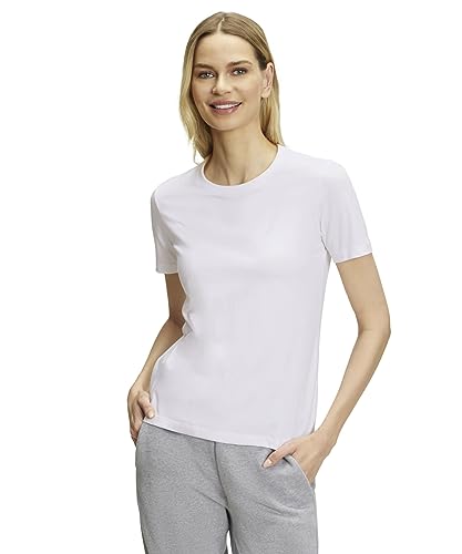 FALKE Damen T-Shirt Basic Round Neck W S/s Sh Baumwolle weich kurzarm bequem sehr leicht 1 Stück, Weiß White 2000, XXL von FALKE