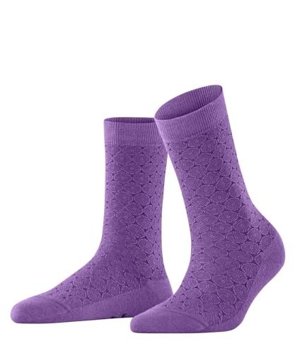 FALKE Damen Socken Tactile Dot W So Baumwolle Wolle gemustert 1 Paar, Lila Pink Iris 8943, 39-40 von FALKE