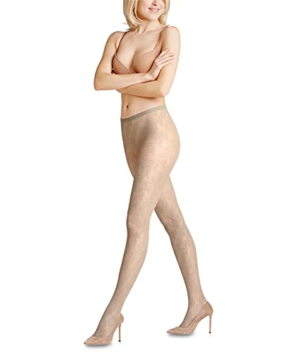 FALKE Damen Turning Page W TI Strumpfhose, Grün (Pale Khaki 7110), M von FALKE