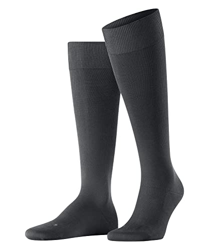 FALKE Herren Kniestrümpfe Energizing Cotton M KH Baumwolle mit Kompression 1 Paar, Grau (Anthracite 3110), 43-44 von FALKE