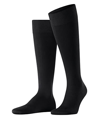 FALKE Herren Kniestrümpfe Energizing Cotton M KH Baumwolle mit Kompression 1 Paar, Schwarz (Black 3000), 43-44 von FALKE