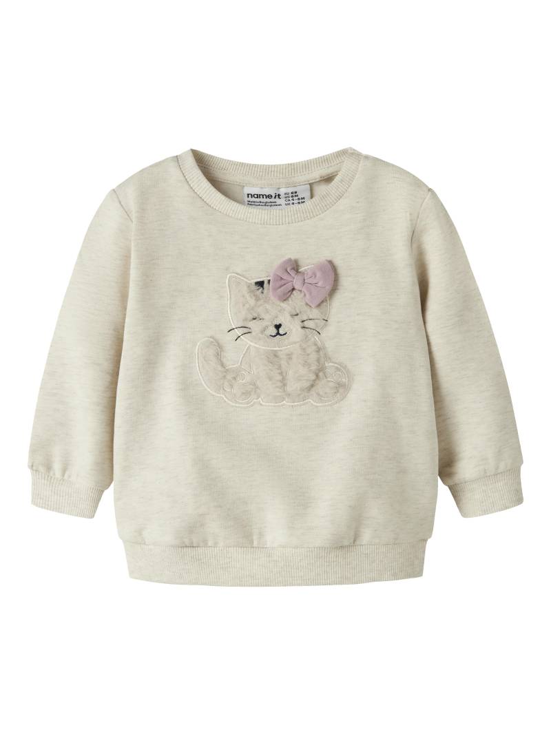 NAME IT - NBFTACATHY LS SWEAT BRU peyote melange - Gr. - 80 von NAME IT