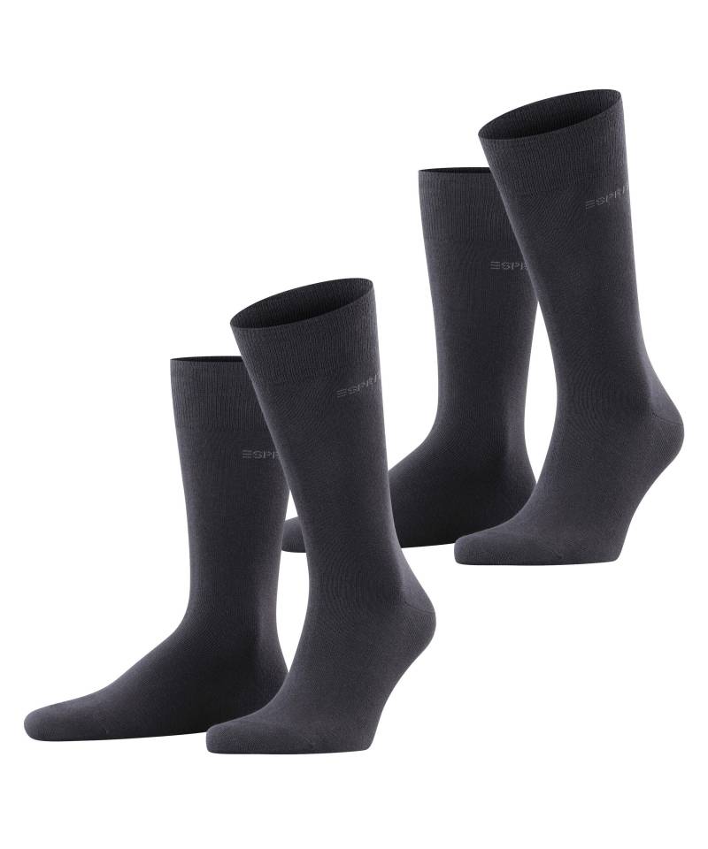 ESPRIT socks & tights - Esprit Basic Uni 2-Pack Herren black - Gr. - 44.5 von ESPRIT socks & tights