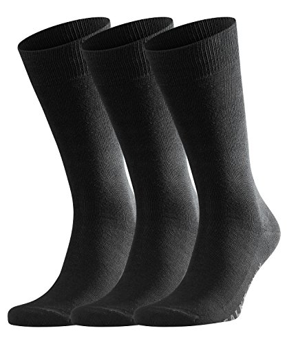 FALKE Family 3-Pack Herren Socken black (3000) 43-46 mit Baumwolle von FALKE