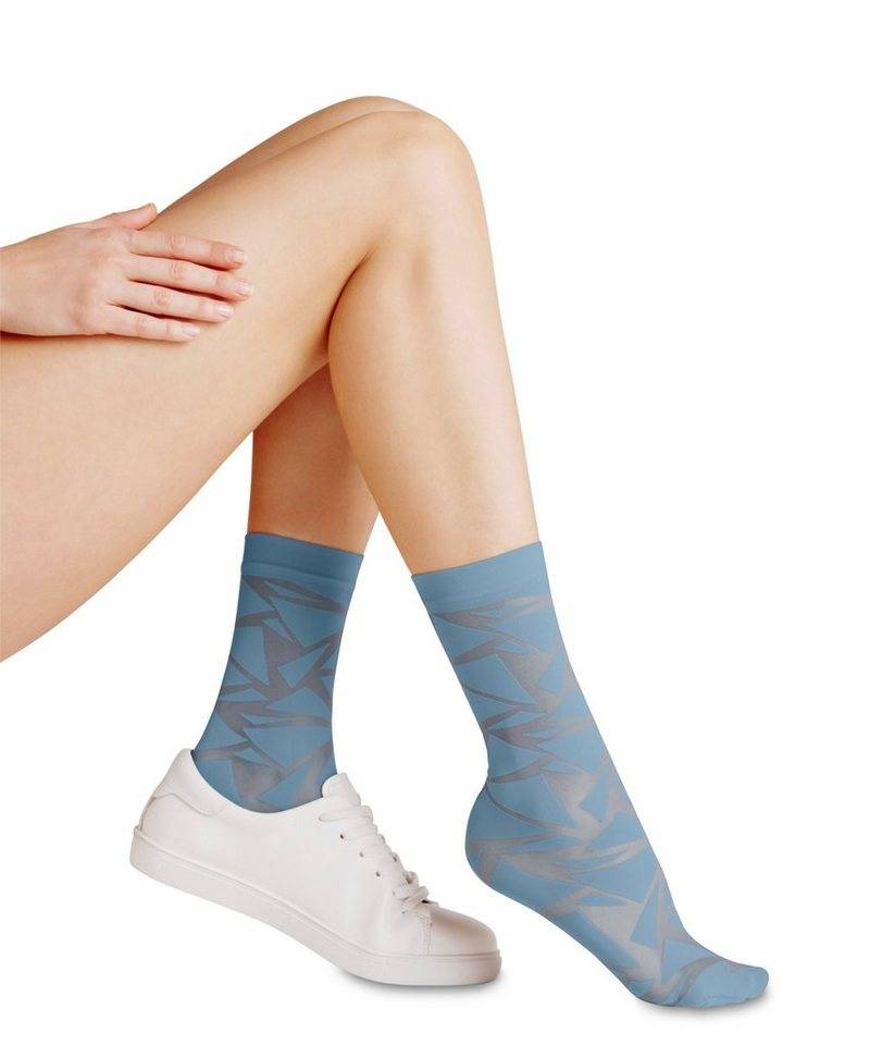 FALKE Feinsöckchen Collage (1-Paar) mit grafischem Design von FALKE