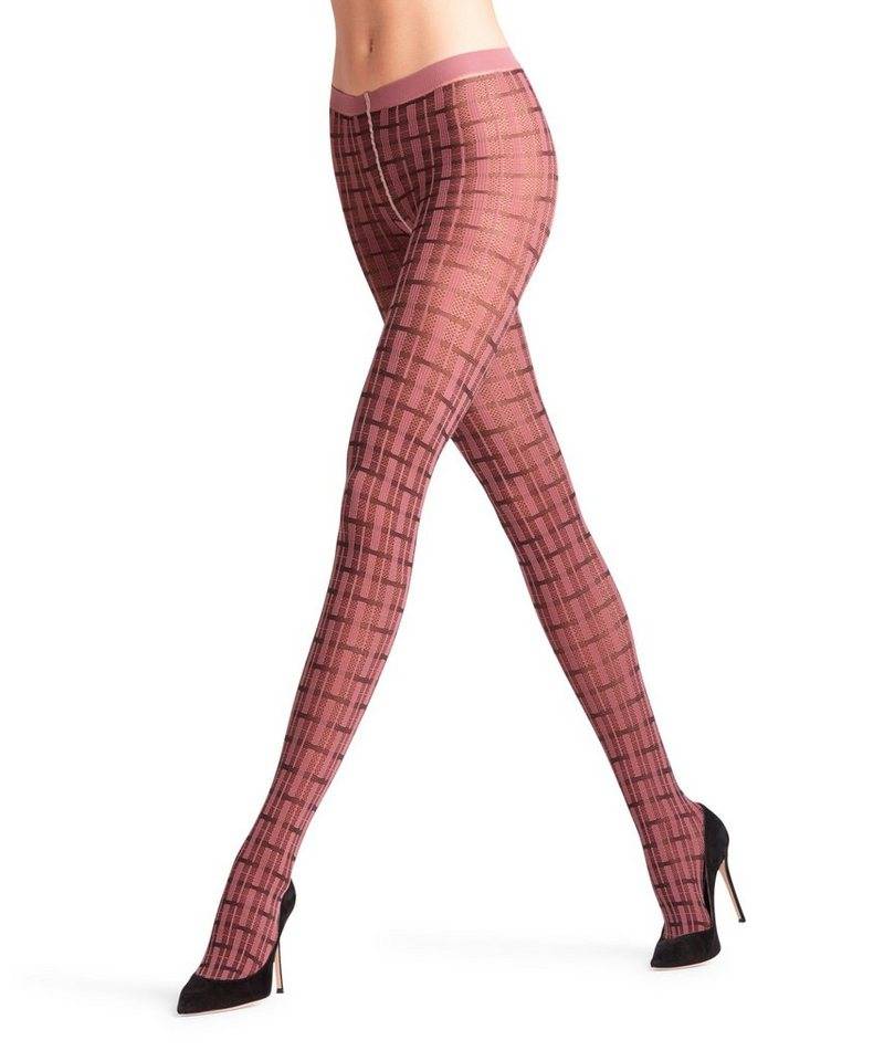 FALKE Feinstrumpfhose Powder Check 40 DEN (1 St) mit grafischer allover Musterung von FALKE