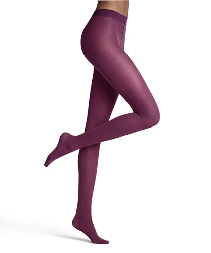 FALKE Damen Strumpfhose Matt Deluxe 30 DEN W Ti transparent einfarbig 1 Stück, Lila Hibiscus 8807, S-M von FALKE