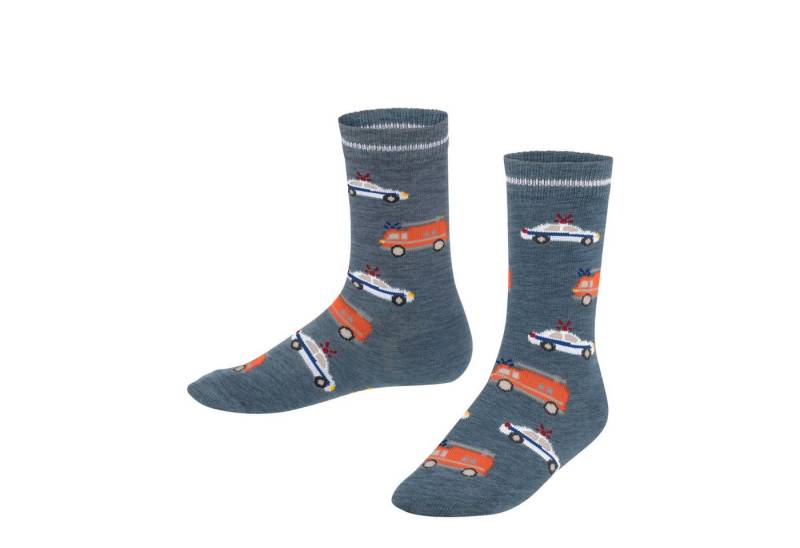FALKE Freizeitsocken Falke Kinder Socken Police and Fire Cars SO 12297 von FALKE