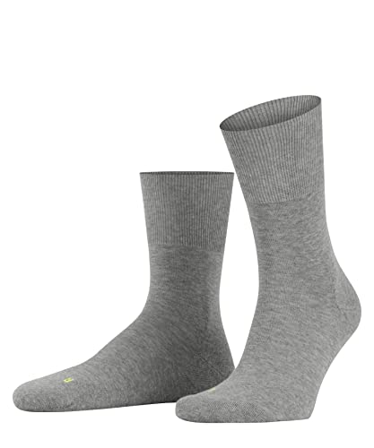 FALKE Unisex Run U Sso Baumwolle Funktionsmaterial Einfarbig Socken , Grau Light Grey 3400, 49-50 von FALKE