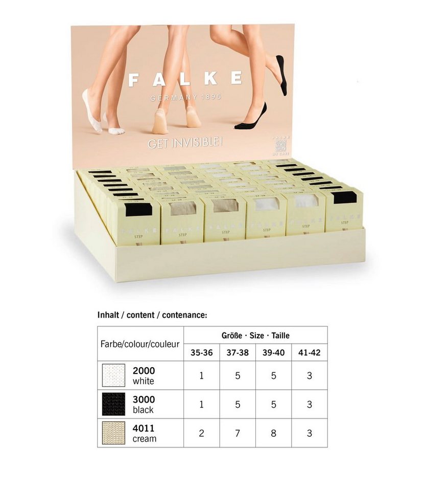 FALKE Füßlinge Step Medium Cut Box (1-Paar) mit Anti-Slip-System FALKE Füßlinge Step Medium Cut Box (1-Paar) mit Anti-Slip-System von FALKE