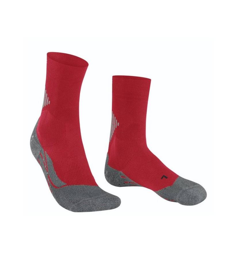 FALKE Funktionssocken 4 Grip (Stabilität mit Silikon-Noppen) karminrot/grau Herren - 1 Paar von FALKE