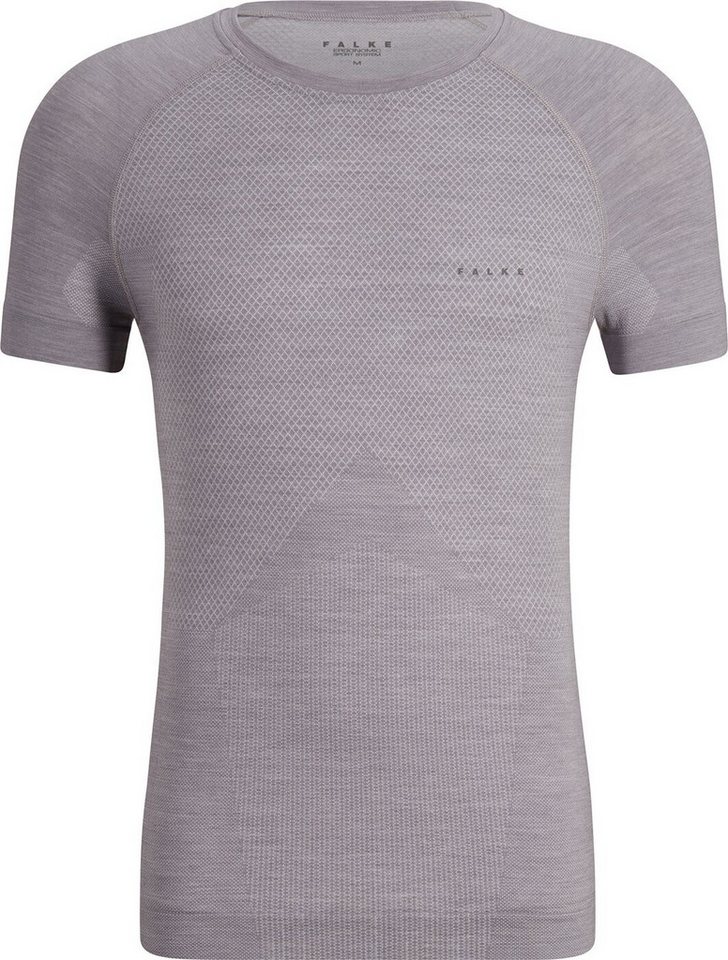 FALKE Funktionsunterhemd WT Light Shortsl. Shirt Regular m 3757 grey-heather von FALKE