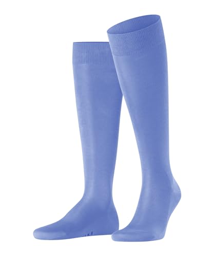FALKE Herren Tiago Baumwolle Lang Einfarbig 1 Paar Socken, Blickdicht, Blau (Bleue 6543), 41-42 von FALKE
