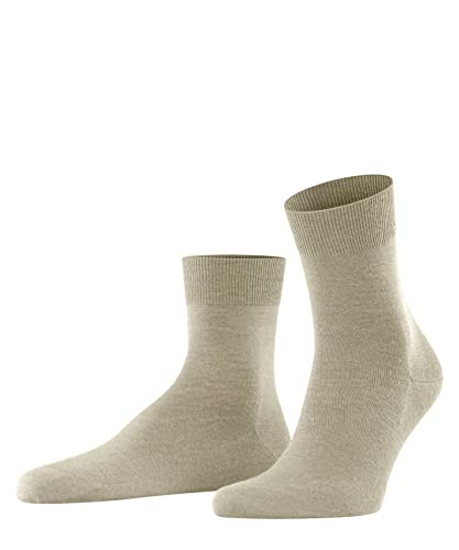 FALKE Herren Socken Airport M SSO Wolle Baumwolle einfarbig 1 Paar, Beige (Beige Melange 4043), 43-44 von FALKE