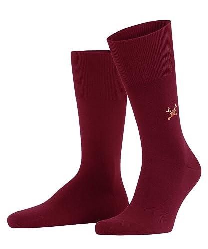 FALKE Herren Socken Airport Rudolph, Schurwolle Baumwolle, 1 Paar, Rot (Ingle 8077), 39-40 von FALKE