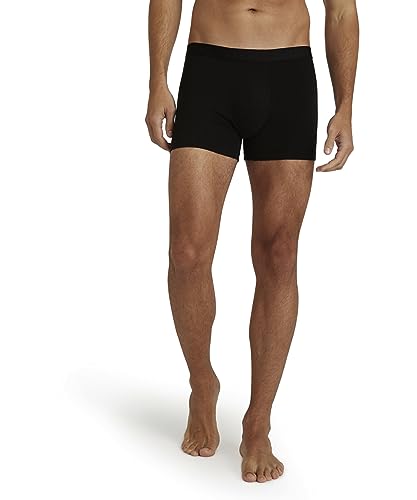 FALKE Herren Boxershorts Daily ClimaWool M BX Wolle Lyocell schnelltrocknend 1 Stück, Schwarz (Black 3000), M von FALKE