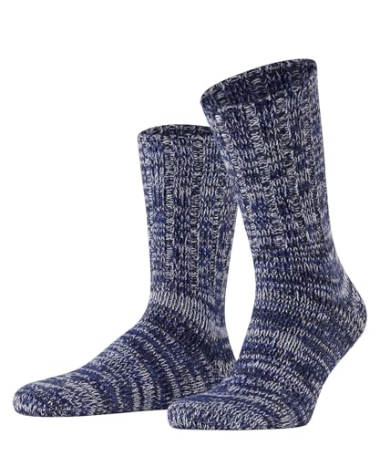 FALKE Herren Socken Brooklyn M So Baumwolle einfarbig 1 Paar, Blau Dusty Blue 6263, 39-42 von FALKE
